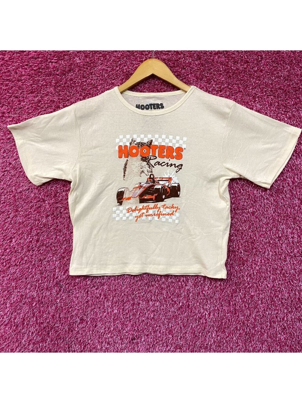 Hooters Racing Delightfully Tacky Yet Unrefined Crop Top 3XL